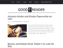 Tablet Screenshot of goodereader.com